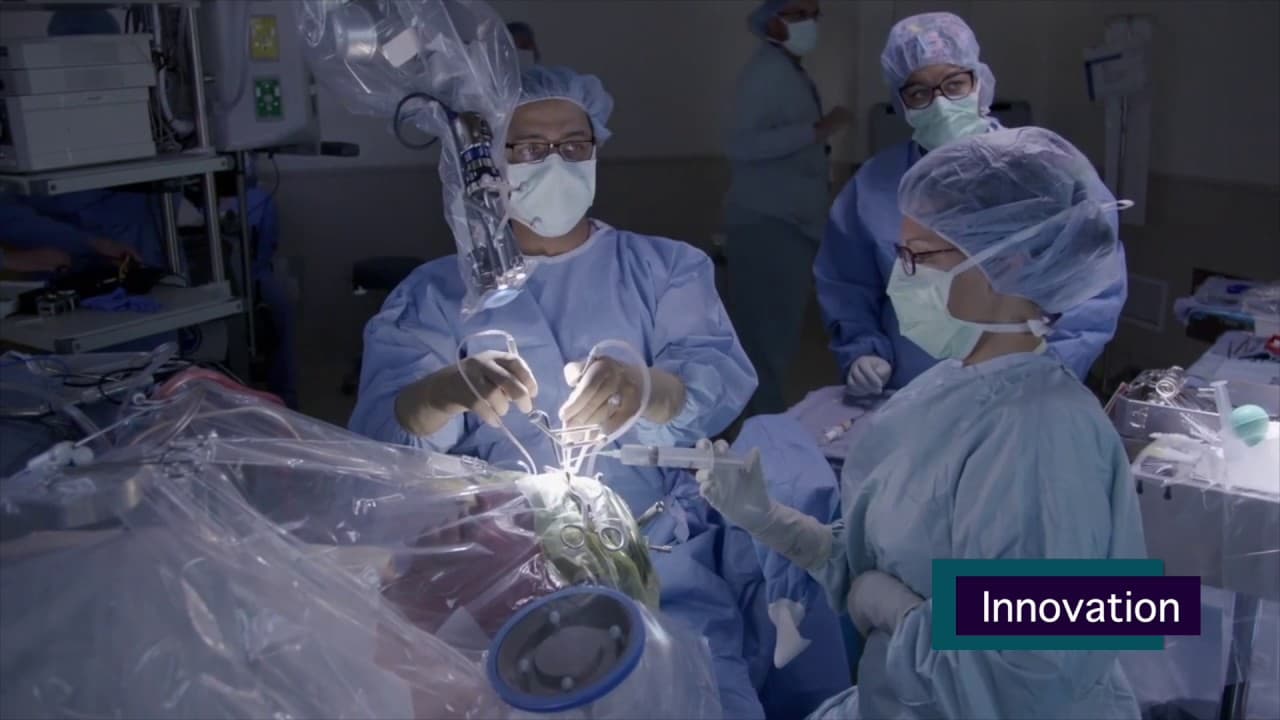 Dr. Amin Kassam operating during an awake craniotomy at Aurora St. Luke's Medical Center